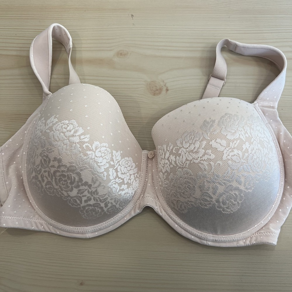 Soma Stunning Support Bra Womens 38DDD Beige T Shirt Underwire Lightly Lined